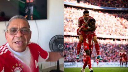 Celebración Mane Díaz Bayern