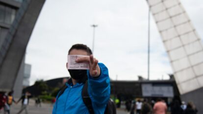 Certificado electoral sin firmar