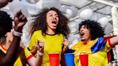 Hinchas colombianos