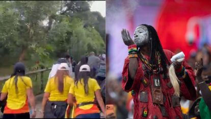 Hinchas Colombia Monserrate