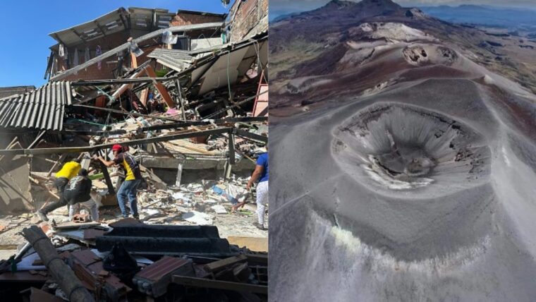 Volcán terremoto